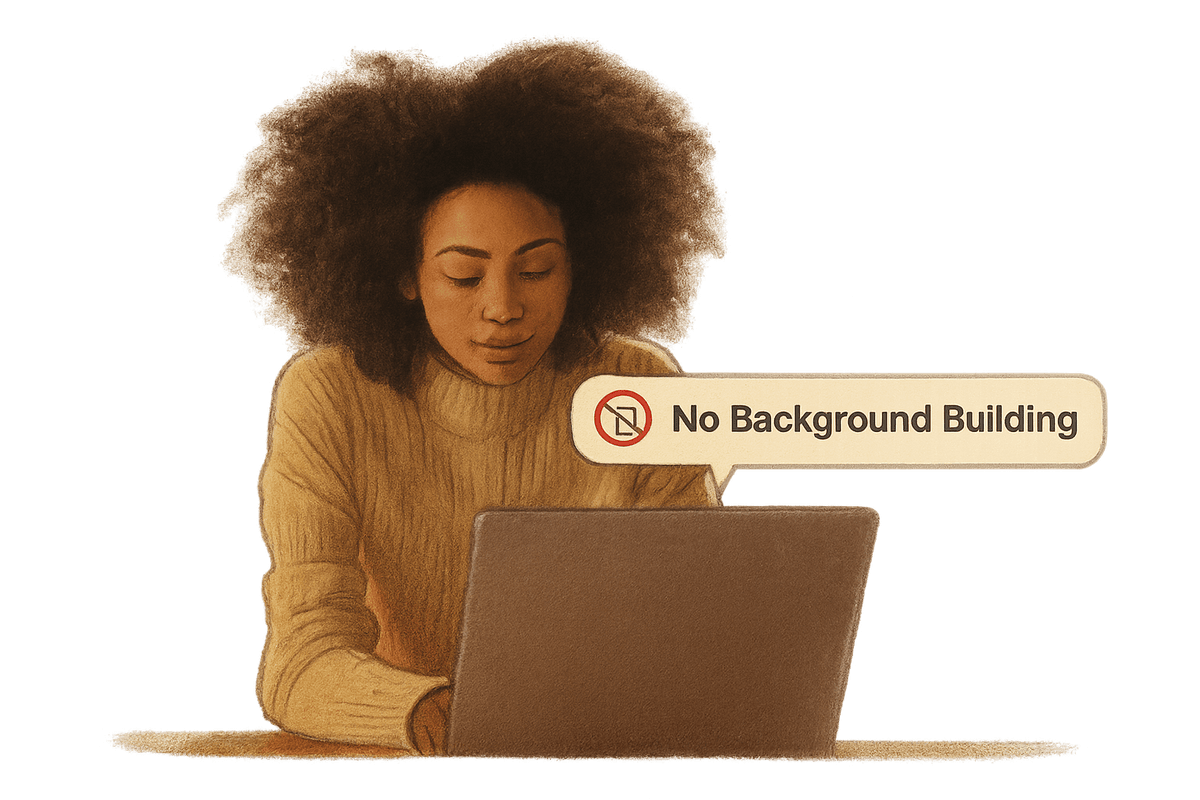 No Background Building