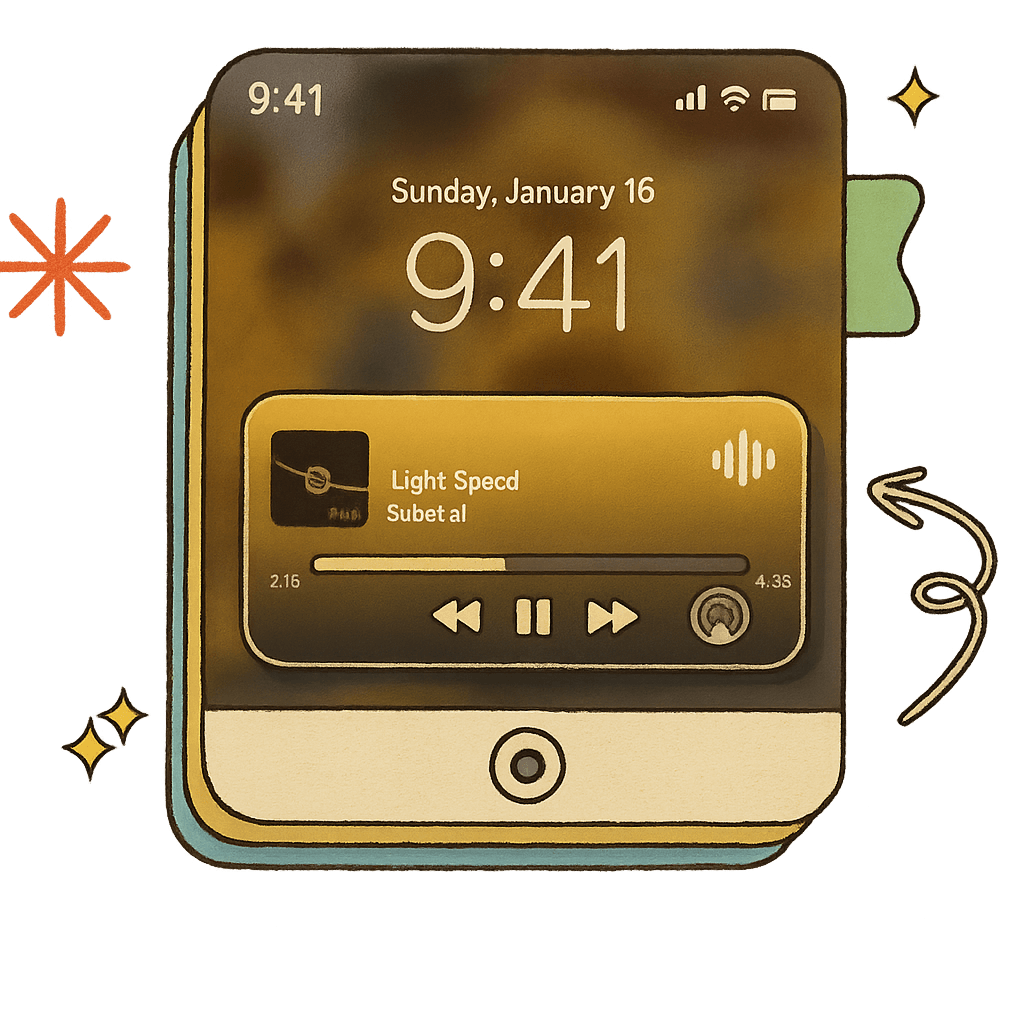 Media Control on Lock Screen