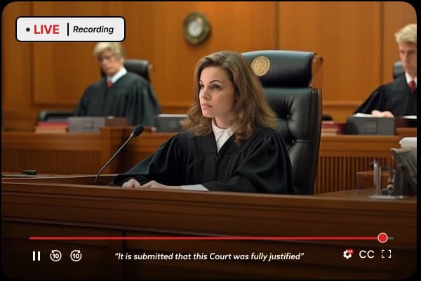 Streaming Solutions for Judiciary
