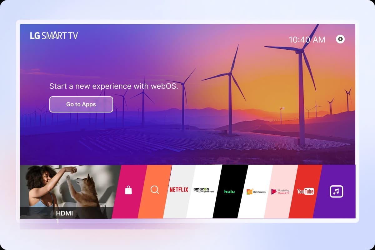 Native LG TV Streaming App