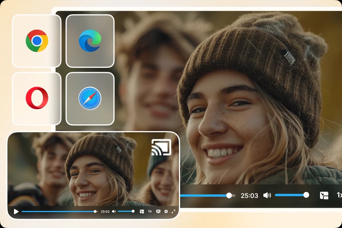 Watch via Connected Browsers