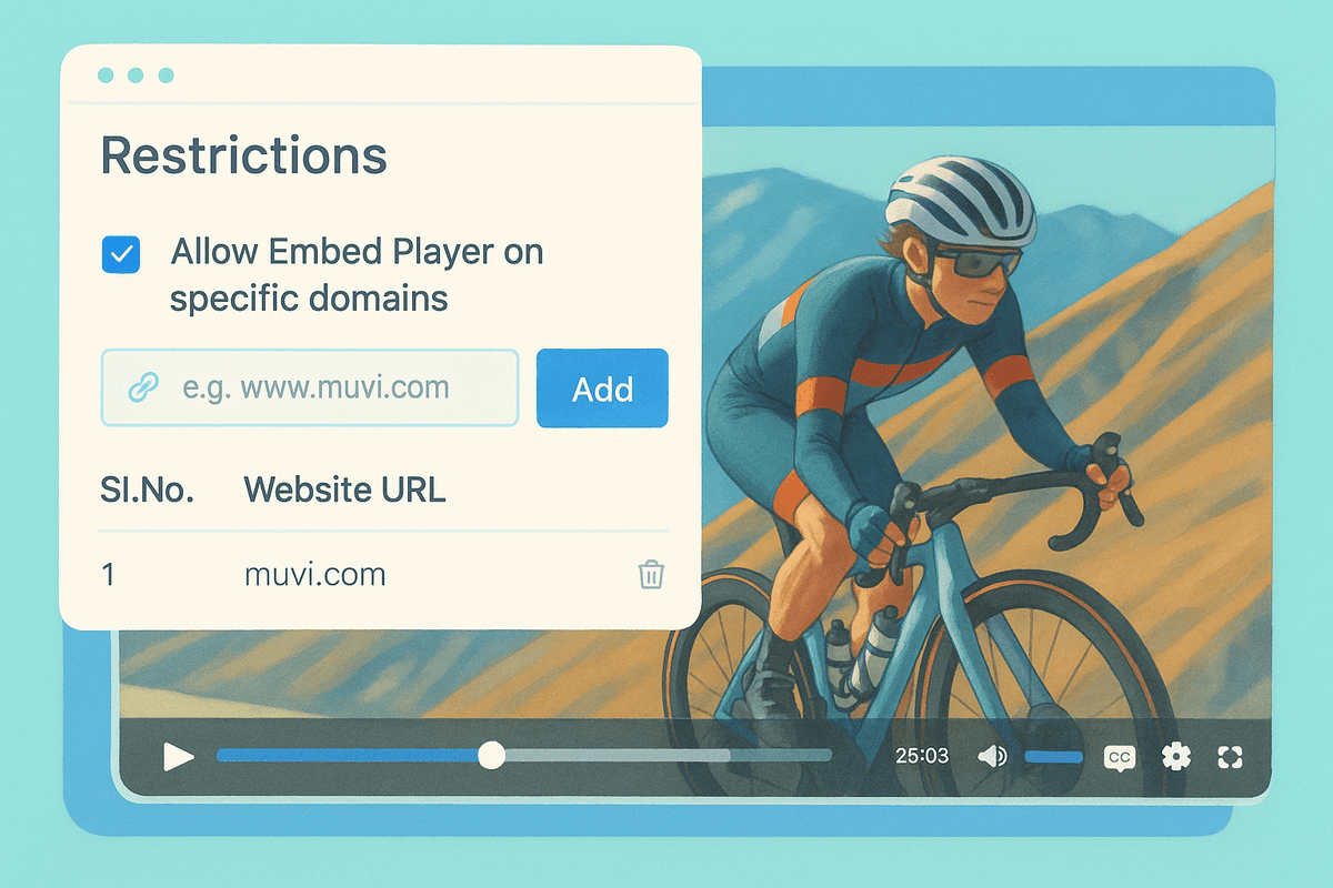 Domain Restriction for Embed Player
