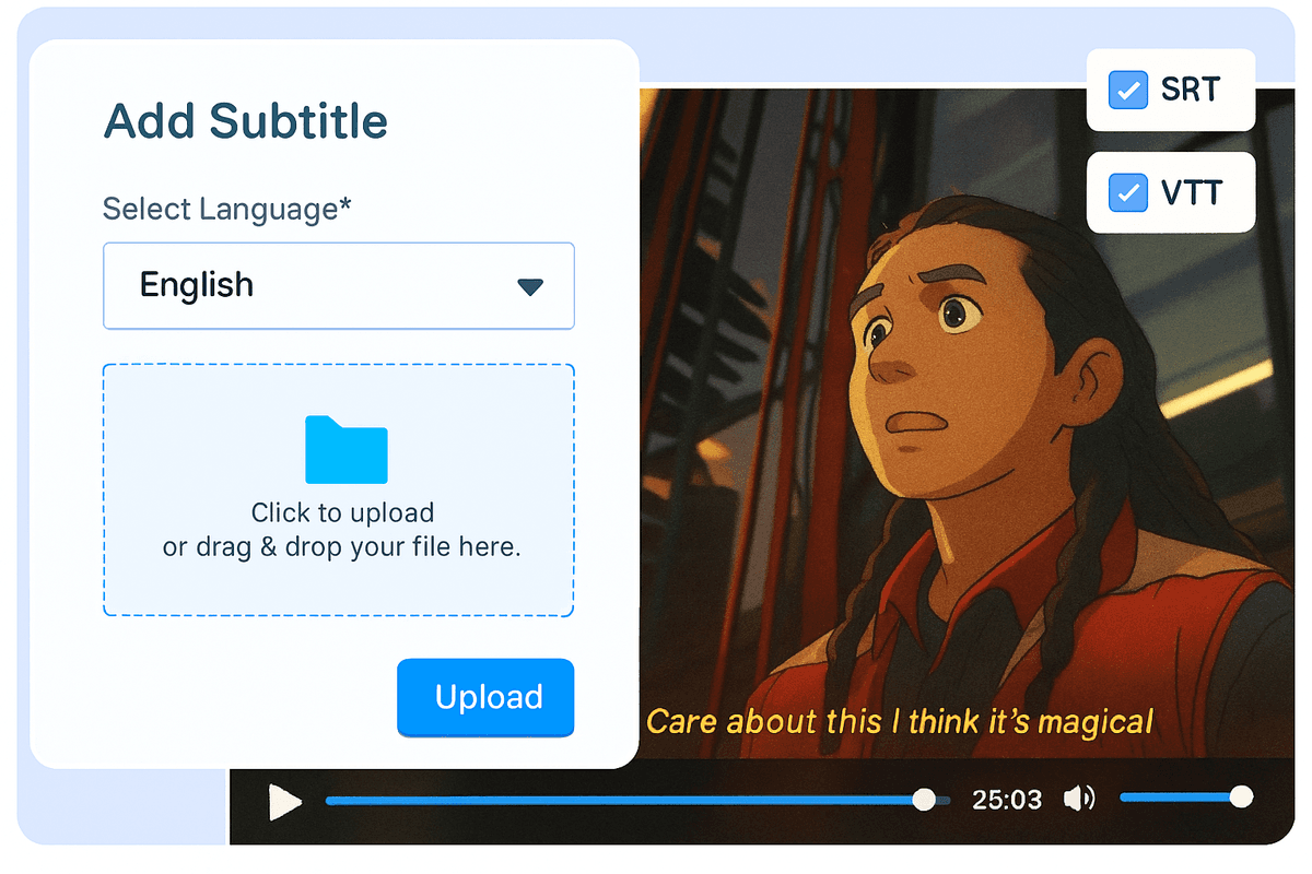 Add Subtitles in Multiple Format