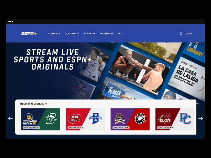 Launch a Sports Streaming Platform like ESPN+